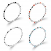 BAGUE ARGENT 925 RHODIE EMAIL