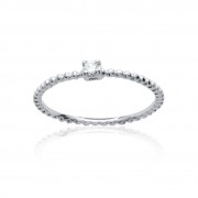 BAGUE ARGENT 925 RHODIE Collection "Diamonds"