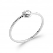 BAGUE ARGENT 925 RHODIE Collection "Diamonds" 