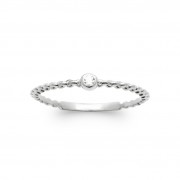 BAGUE ARGENT 925 RHODIE Collection "Diamonds"