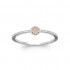 SILVER RING 925 RHODIUM PLATED Collection "Pierres véritables" Quartz rose SILVER RING 925 RHODIUM PLATED Collection "Pierres véritables" Quartz rose