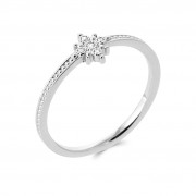 BAGUE ARGENT 925 RHODIE Collection "Diamonds"
