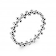 BAGUE ARGENT 925 RHODIE Collection "Urban"