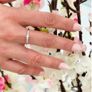 BAGUE ARGENT 925 RHODIE Collection "Diamonds"