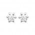 Silver Earrings 925 Rhodium plated Ø 3 Silver Earrings 925 Rhodium plated Ø 3