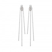 BOUCLES D’OREILLES ARGENT 925 RHODIE Collection "My Star"