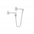Silver Earring 925 Rhodium plated Silver Earring 925 Rhodium plated
