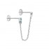 Silver Earring 925 Rhodium plated Silver Earring 925 Rhodium plated