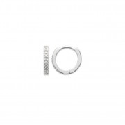 CREOLES "Mix & Match" ARGENT 925 Rhodié avec les Zirconiums