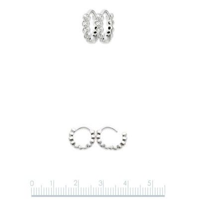 Silver Earrings  925 Rhodium plated "Mix & Match" 