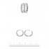 Silver Earrings 925 Rhodium plated "Mix & Match" Silver Earrings 925 Rhodium plated "Mix & Match"