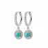 Silver Earrings 925 Rhodium plated "Pierres véritables" Amazonite Silver Earrings 925 Rhodium plated "Pierres véritables" Amazonite