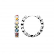 BOUCLES D’OREILLES ARGENT 925 RHODIE Collection "My Star"