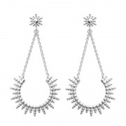 BOUCLES D’OREILLES ARGENT 925 RHODIE