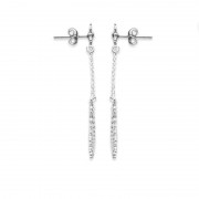 BOUCLES D’OREILLES ARGENT 925 RHODIE