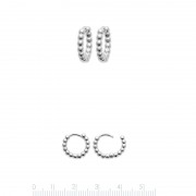 CREOLES "Mix & Match" ARGENT 925 Rhodié Ø 12