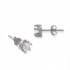 Silver Earrings 925 Rhodium plated Ø 5 Silver Earrings 925 Rhodium plated Ø 5