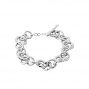 BRACELET ARGENT 925 RHODIE Collection "Bohéme"