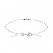 BRACELET ARGENT 925 RHODIE avec Zirconiums. Collection "Diamonds"