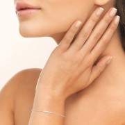 BRACELET ARGENT 925 RHODIE avec Zirconiums. Collection "Diamonds"