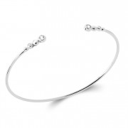 BRACELET - JONG ARGENT 925 RHODIE avec Zirconiums. Collection "Diamonds"