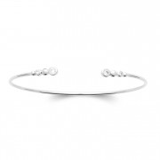 BRACELET - JONG ARGENT 925 RHODIE avec Zirconiums. Collection "Diamonds"