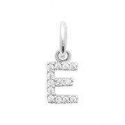 Pendentif "Lettres" Argent 925 Rhodié / Zirconium