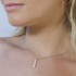 COLLIER ARGENT 925 RHODIE avec Zirconium COLLIER ARGENT 925 RHODIE avec Zirconium