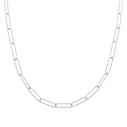 COLLIER ARGENT 925 RHODIE Collection "Trombone" Ciseler