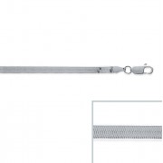 COLLIER "Serpent" ARGENT 925 RHODIE 