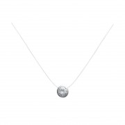 COLLIER ARGENT 925 RHODIE avec Zirconium