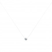 COLLIER ARGENT 925 RHODIE avec Zirconium