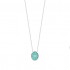SILVER NECKLACE 925 RHODIE Collection "Pierres véritables" AMAZONITE SILVER NECKLACE 925 RHODIE Collection "Pierres véritables" AMAZONITE
