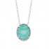 SILVER NECKLACE 925 RHODIE Collection "Pierres véritables" AMAZONITE SILVER NECKLACE 925 RHODIE Collection "Pierres véritables" AMAZONITE