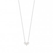COLLIER ARGENT 925 RHODIE Collection "My star" (avec les zirconiums)