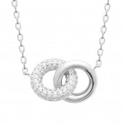 COLLIER ARGENT 925 RHODIE Collection "Diamonds" (avec les zirconiums)
