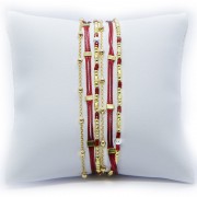 Bracelet 2 tours Accord de duo composé Argent 925 Plaqué or