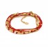 Bracelet 2 tours Accord de duo composé Silver 925 Gold plated Bracelet 2 tours Accord de duo composé Silver 925 Gold plated
