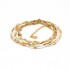 Bracelet 2 tours Accord de duo composé Silver 925 Gold plated Bracelet 2 tours Accord de duo composé Silver 925 Gold plated