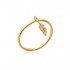 Bague Plaqué or 750 Collection "Plume de cygne" Bague Plaqué or 750 Collection "Plume de cygne"