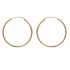Earrings Gold plated 750 3mic diameter 35mm Earrings Gold plated 750 3mic diameter 35mm