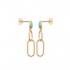 Earrings Gold plated 18Kt collection "Pierres véritables" Amazonite Earrings Gold plated 18Kt collection "Pierres véritables" Amazonite