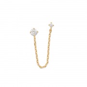 BOUCLE D'OREILLES Plaqué or (Vendue à l’unité) 2 trous