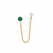 BOUCLE D'OREILLES Plaqué or (Vendue à l’unité) 2 trous