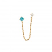 BOUCLE D'OREILLES Plaqué or (Vendue à l’unité) 2 trous