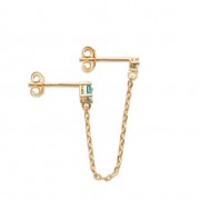 BOUCLE D'OREILLES Plaqué or (Vendue à l’unité) 2 trous