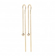 BOUCLES D'OREILLES Plaqué or Collection "Diamonds"