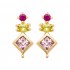 Earrings Gold plated 18Kt collection "Diamonds" Earrings Gold plated 18Kt collection "Diamonds"