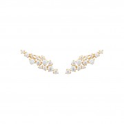 BOUCLES D'OREILLES Plaqué or 18Kt Collection "Eclats de Versailles" Contours d'oreilles