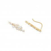 BOUCLES D'OREILLES Plaqué or 18Kt Collection "Eclats de Versailles" Contours d'oreilles